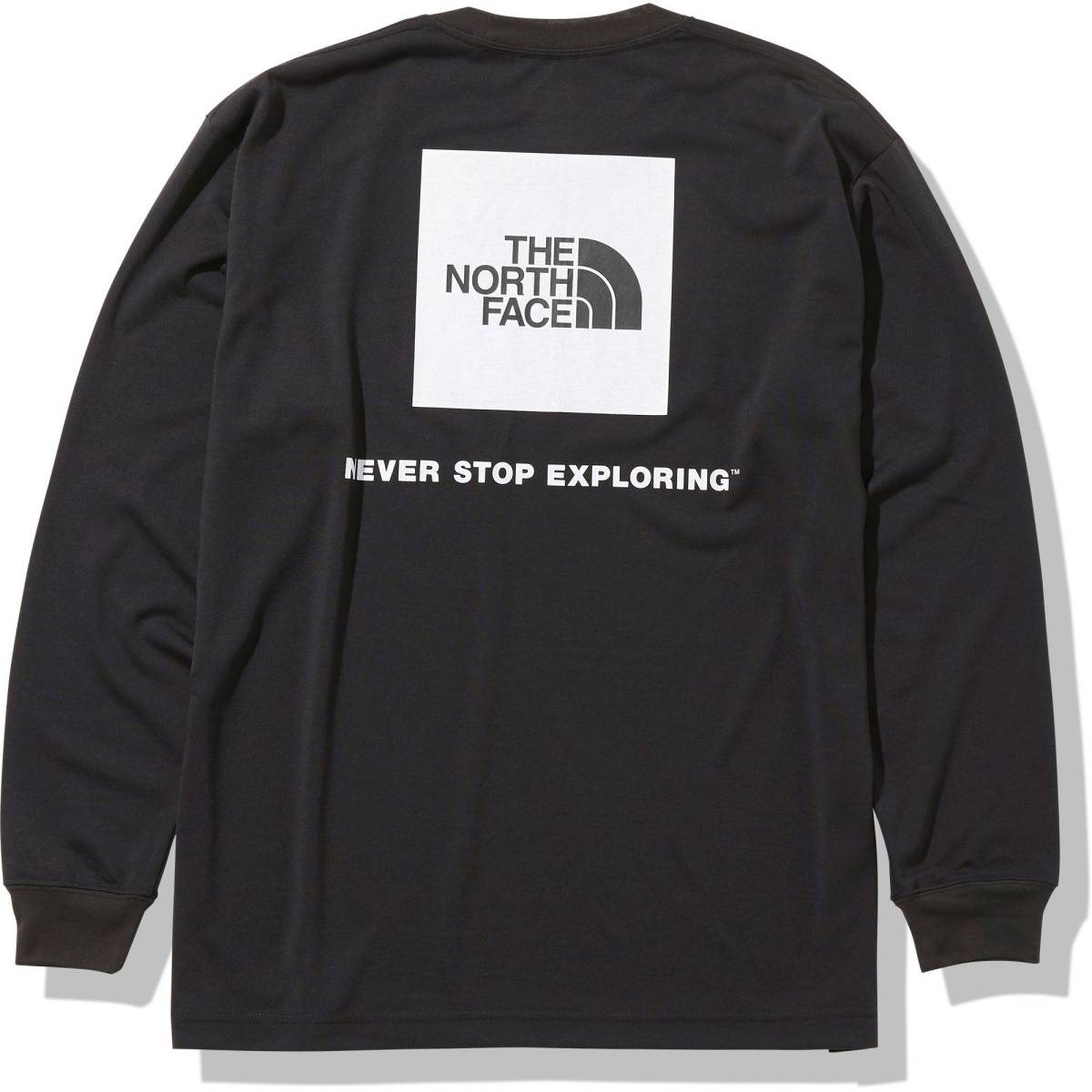 ★新作★ THE NORTH FACE L/S Back Square Logo Tee 　ロングスリーブバックスクエアロゴティー　ブラック　 Ｌサイズ 　正規品