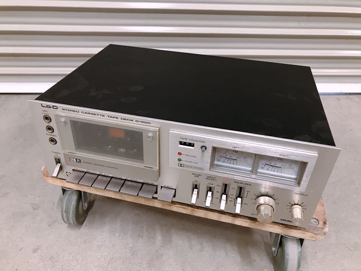 ■■【希少・動作品】Lo-D　D-550 ステレオカセットデッキ ジャンク 日立 Lo-D ローディ ステレオ カセットデッキ D-550