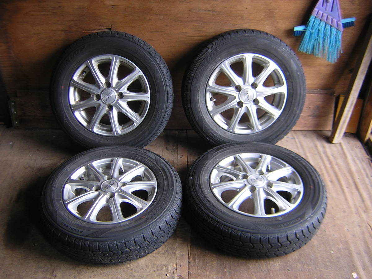 DUNLOP DSX-2 145⁄80R13 中古 ダンロップDSX2 205/65R15 アルミ 
