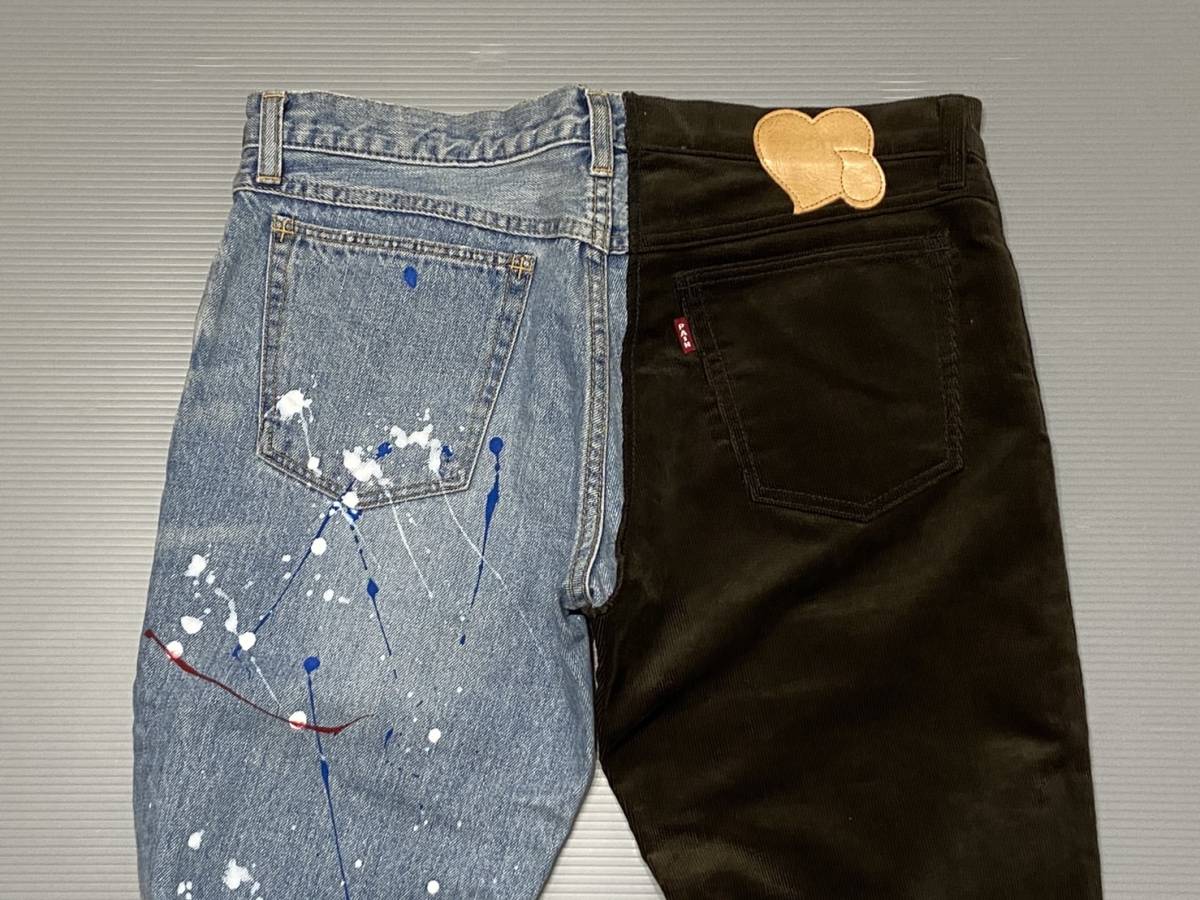 R200940）新品 ナンバーナイン 06ss ドッキング コーデュロイ ペンキ 