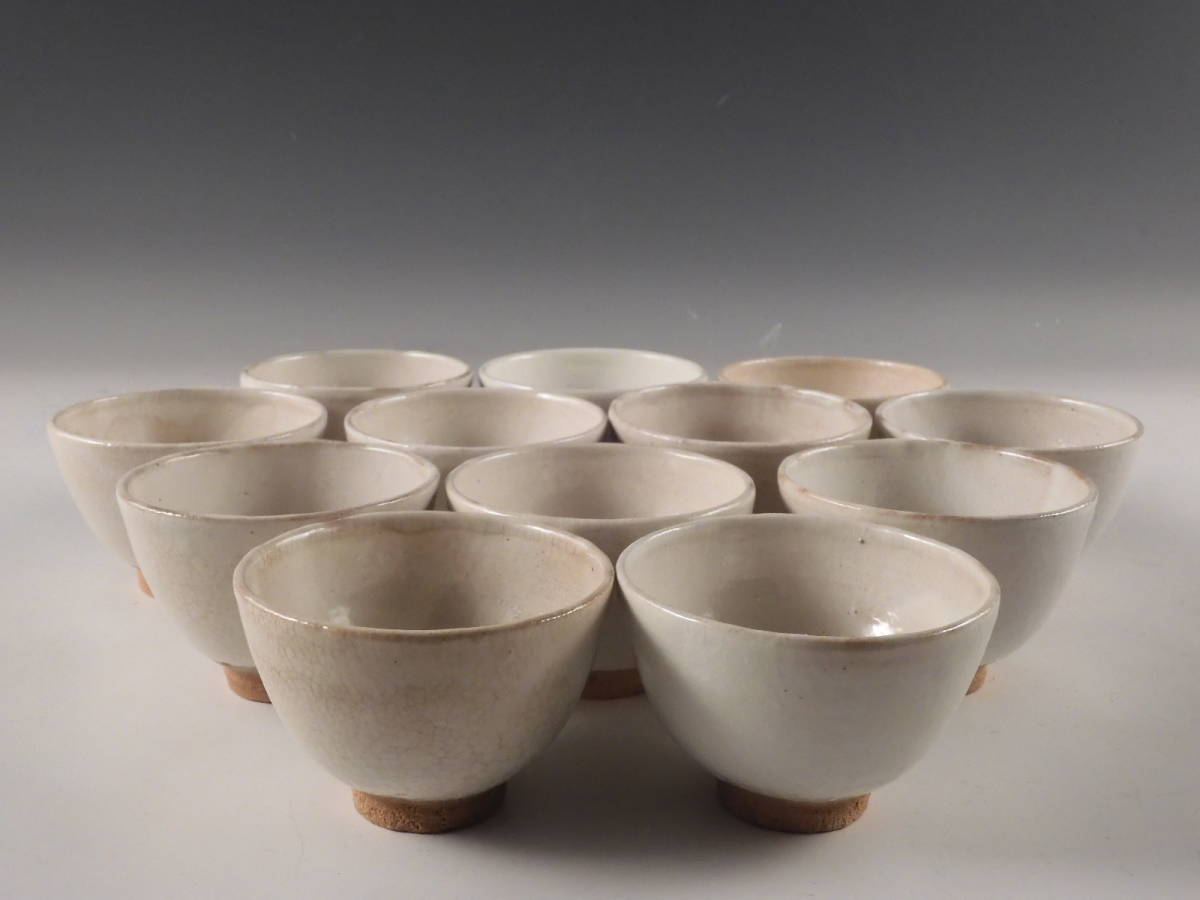 茶道具】徳沢守俊作 絵唐津茶碗 ◯△⬜︎ 徳沢守俊」アンティーク