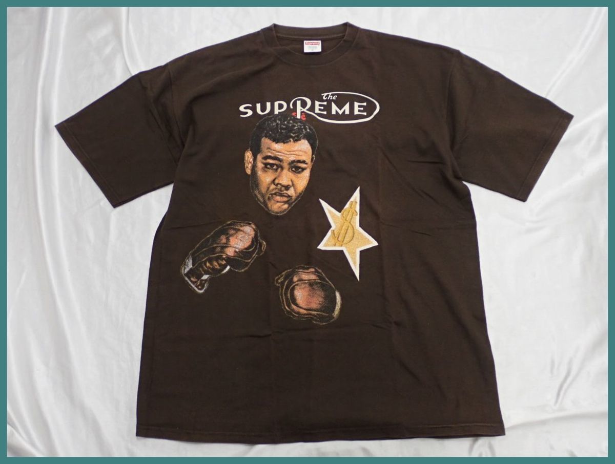 数量限定，大得価 1円 Supreme/シュプリーム モハメドアリ 半袖Tシャツ メンズXL/ダークブラウン/コットン/ボクシング/ボクサー/プリント#1554100030(XLサイズ以上)｜売買されたオークション情報、yahooの商品情報を 男性用