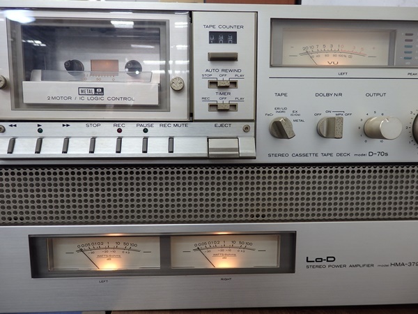 Lo-D 日立 セット 2個セット パワーアンプ レトロ HMA-3700 HCA-4500