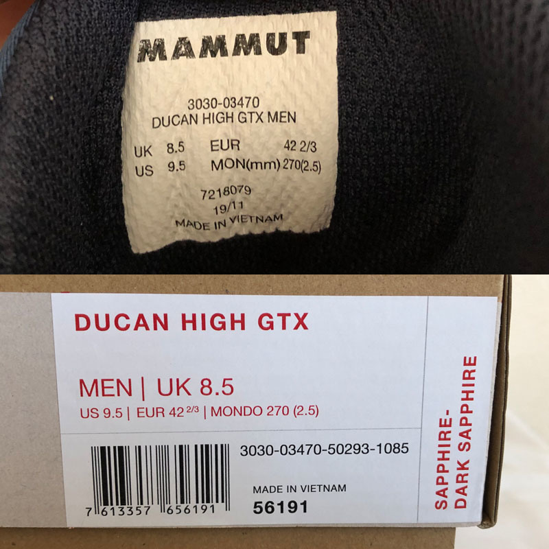 GTX | High MAMMUT Ducan デュカン マムート ハイ ゴアテックス Men ハイカット(ソフトソール (マムート) メンズ - メンズ&frasl;Ducan &frasl;
