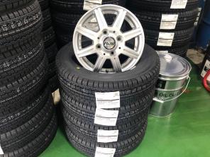 W300 145R12 6PR新品スタッドレスアルミ4本セット送料込即決