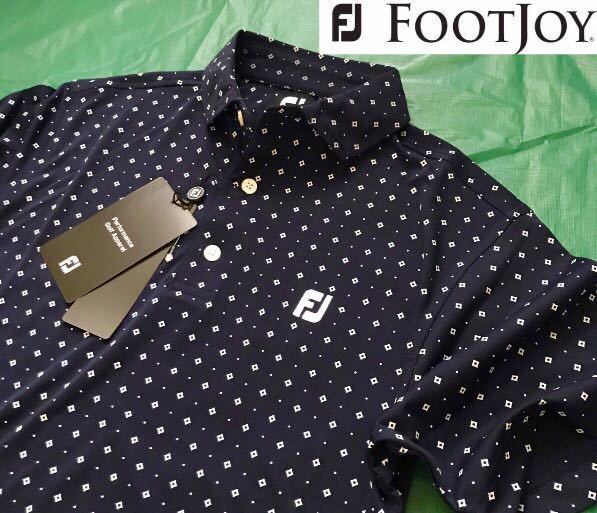 最安値，新作登場 メンズL ネイビー紺 FOOTJOY GOLF フットジョイ ゴルフ ダイヤ柄 半袖ポロシャツ 吸汗4WAYストレッチ匿名配送 送料210円(タイトリスト)｜売買されたオークション情報、yahooの商品情報をアーカイ シャツ