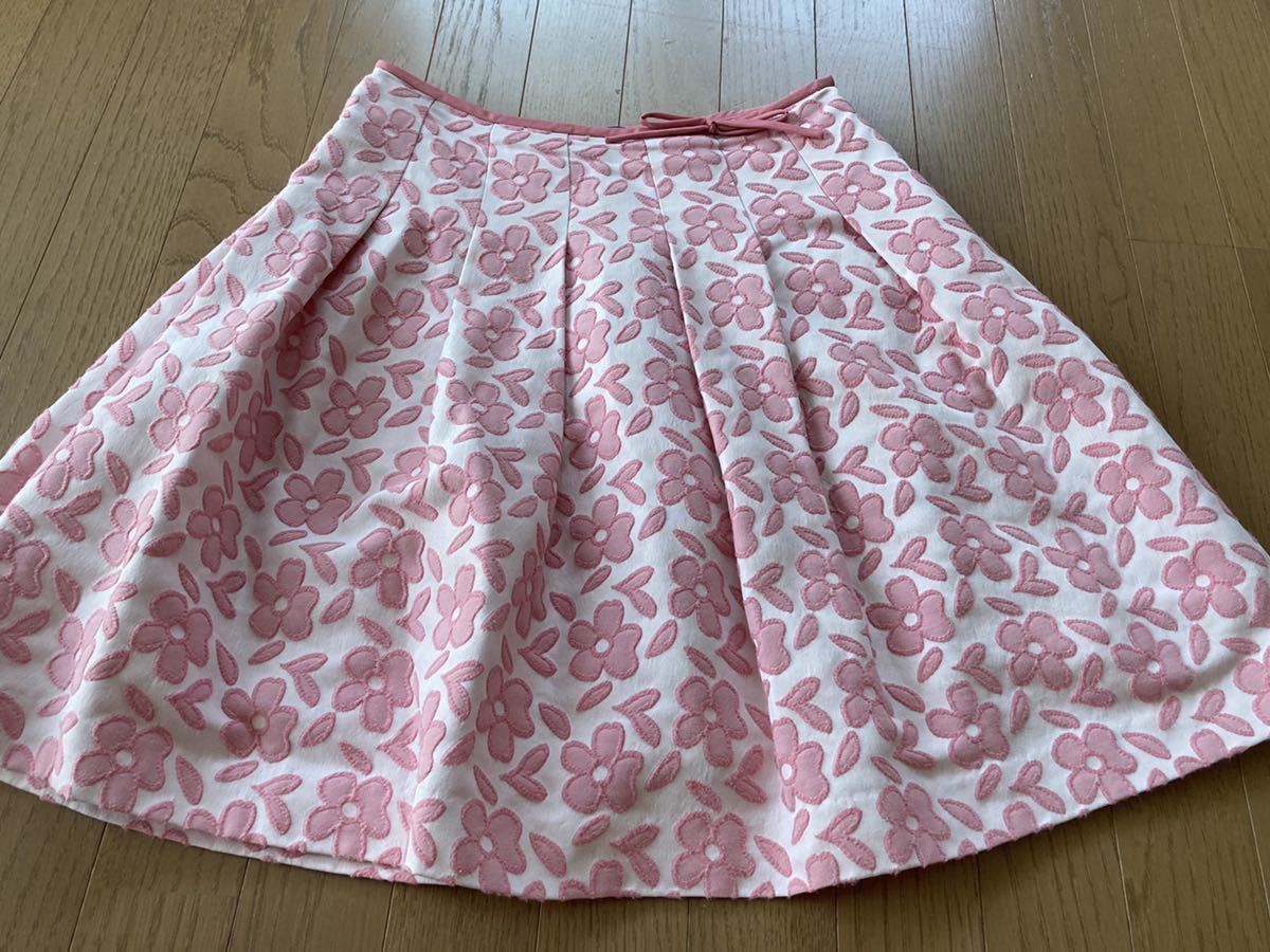 スカート M'S 花柄 エムズグレイシー ボトムス GRACY（ひざ丈