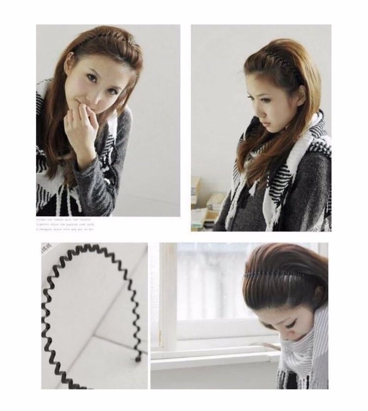 カチューシャ ウェーブカチューシャ 波形 流行　ヘアアレンジ　アクセサリー　レディース　メンズ_3