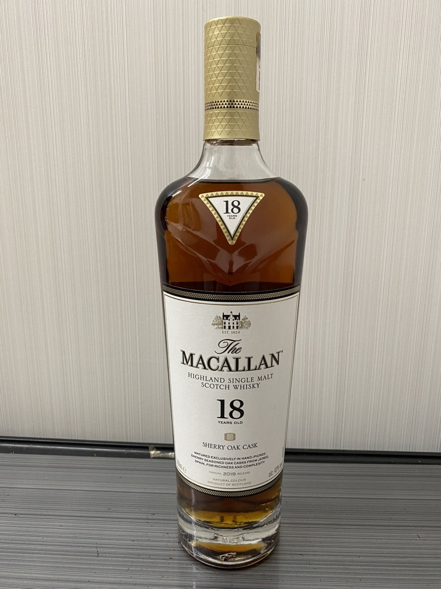 ☆未開栓△THE MACALLAN/マッカラン 18年 シェリーカスク 700ml 2019