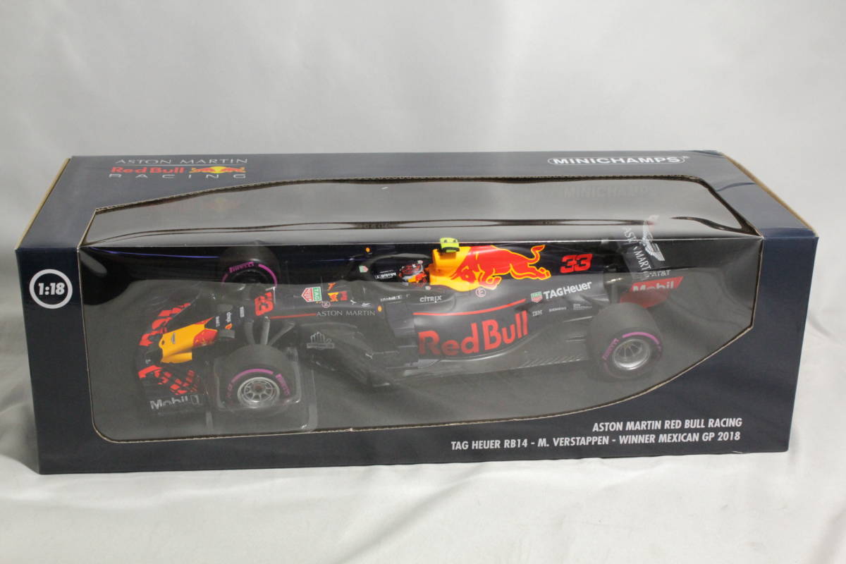 MINICHAMPS 1/18 レッドブル RB14 フェルスタッペン メキシコGP 2018