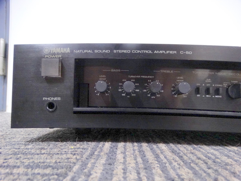 YAMAHA コントロールアンプ ヤマハ プリアンプ C-50 C-1 - ジャンク