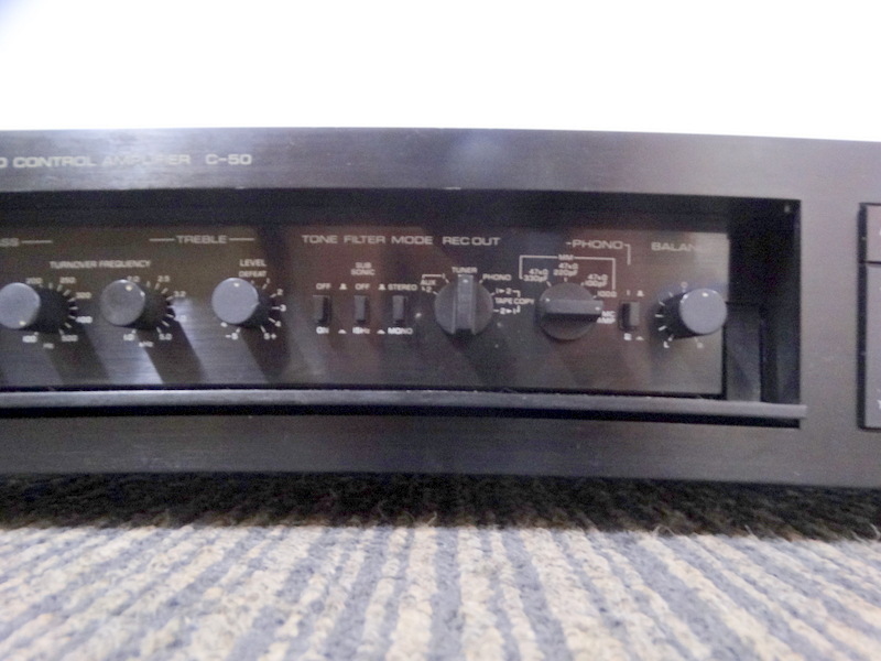 YAMAHA コントロールアンプ ヤマハ プリアンプ C-50 C-1 - ジャンク