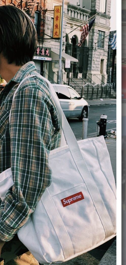 Supreme Canvas Tote white シュプリーム キャンパス トート ホワイト