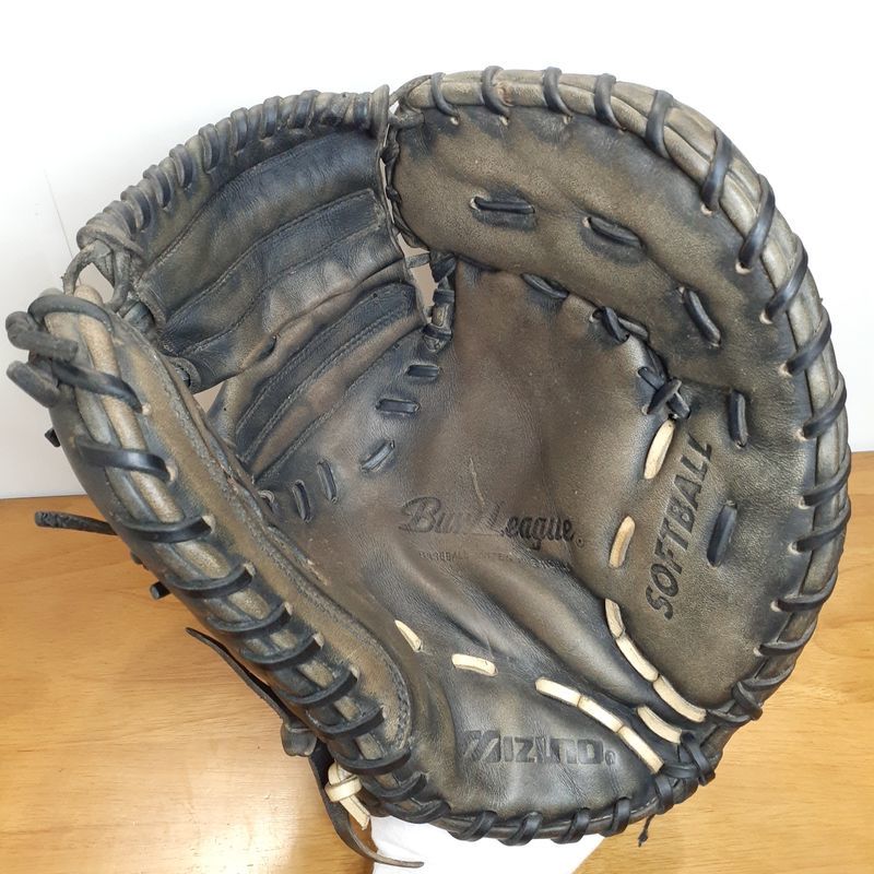 ミズノ ビューリーグ ファーストミット 軟式用 赤ビュー ビックM 希少