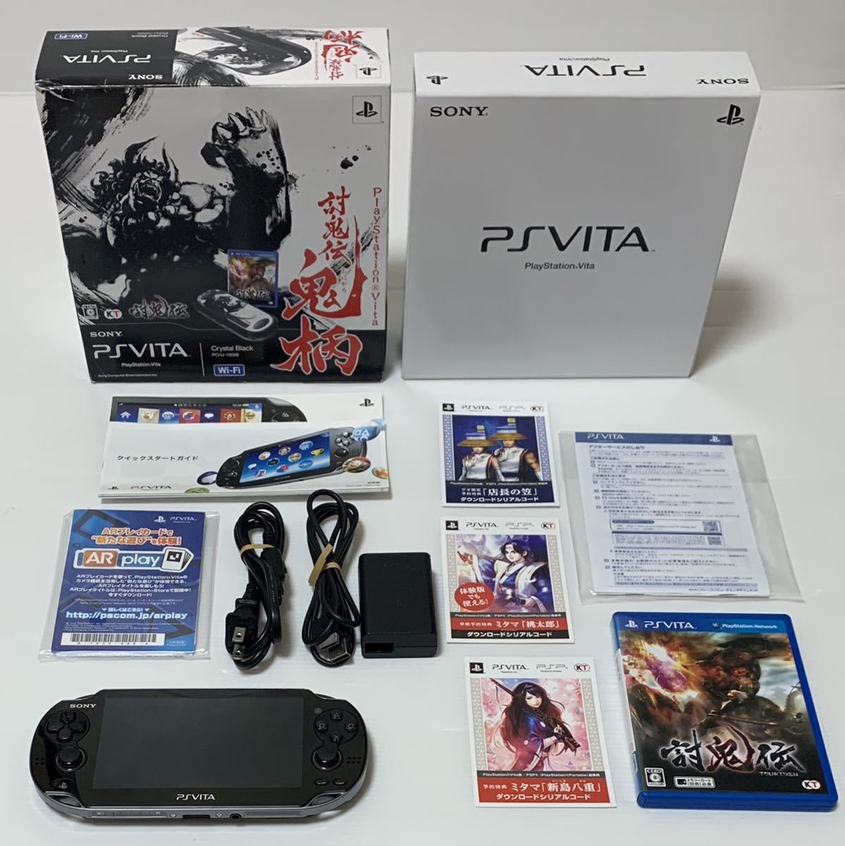 PS Vita PCH1000 討鬼伝 鬼柄 討鬼伝 本体 vita 限定版・良品PS 鬼柄 