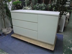 R1458) ニトリ ローチェスト フォウ120 WH 2019年製! 収納家具