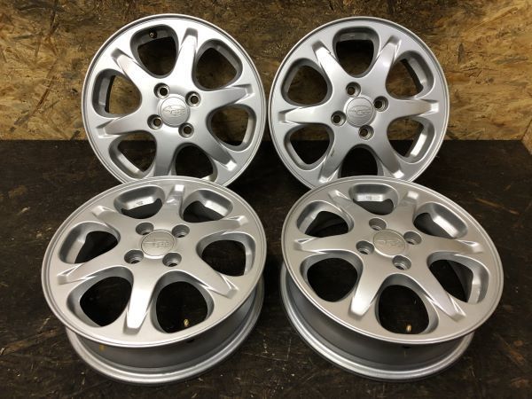 イ*K様 スバル　r2純正ホイール15インチ　4本セット SUBARU スバル R2 純正ホイール ENKEI製 15インチ 4本 4.5J4HPCD100+45 R1