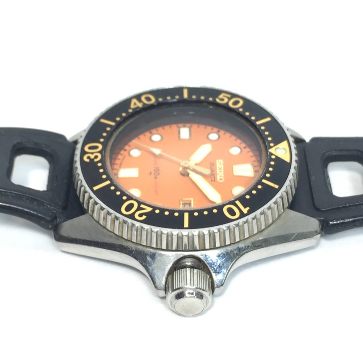▽SEIKO DIVER セイコー ダイバー クオーツ オレンジ文字盤 2625-0010 
