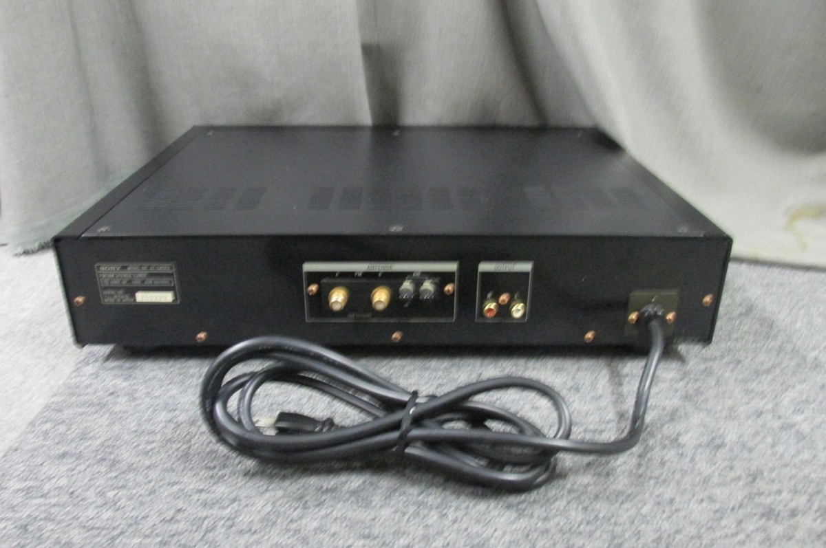 □SONY FM/AMステレオチューナー ST-SA5ES ブラック FM表示周波数ズレ