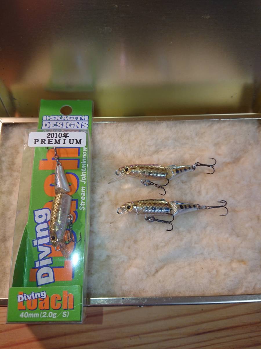正規品，HOT 絶版 スカジットデザインズ ダイビングローチ シマドジョウ ３個 2010プレミアムカラー カスケット アングロ ラパラ(ミノー)｜売買されたオークション情報、yahooの商品情報をアーカイブ公開 淡水