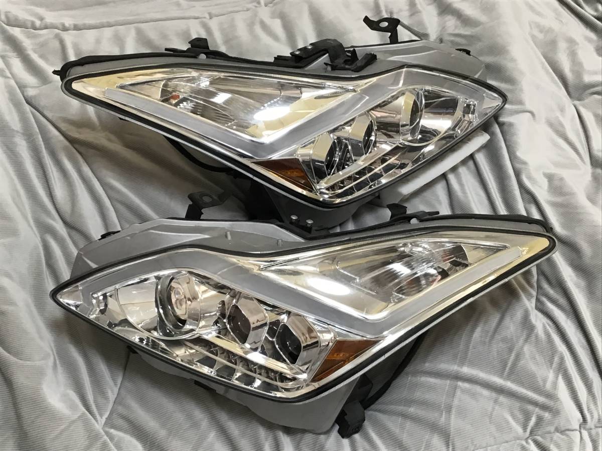 V36 スカイラインクーペ CKV36 ヘッド ファイバー LED ヘッドライト