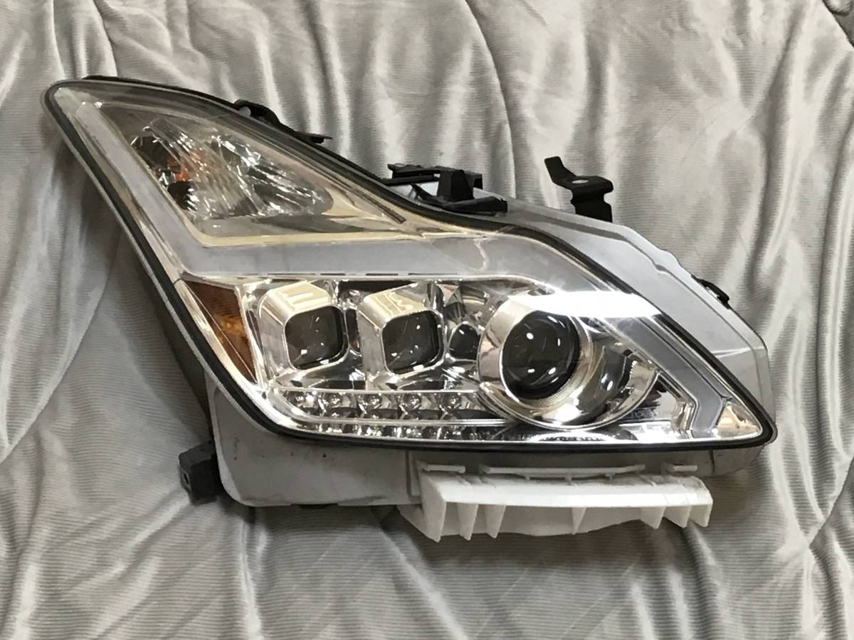 V36 スカイラインクーペ CKV36 ヘッド ファイバー LED ヘッドライト