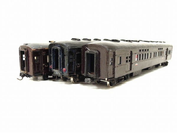 HOゲージ　メーカー不明　3台 定番，新作】 メーカー不明 3両セット おまとめ 客車 等 HOゲージ 鉄道