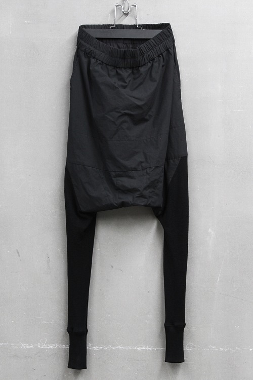 NILøS ニルズ　ブラック サルエルパンツ シームドクロッチ　サイズ3　Ｌ 1円～】NILoS 二ルズ☆16SS シームドクロッチサルエルパンツ 黒 3 希少
