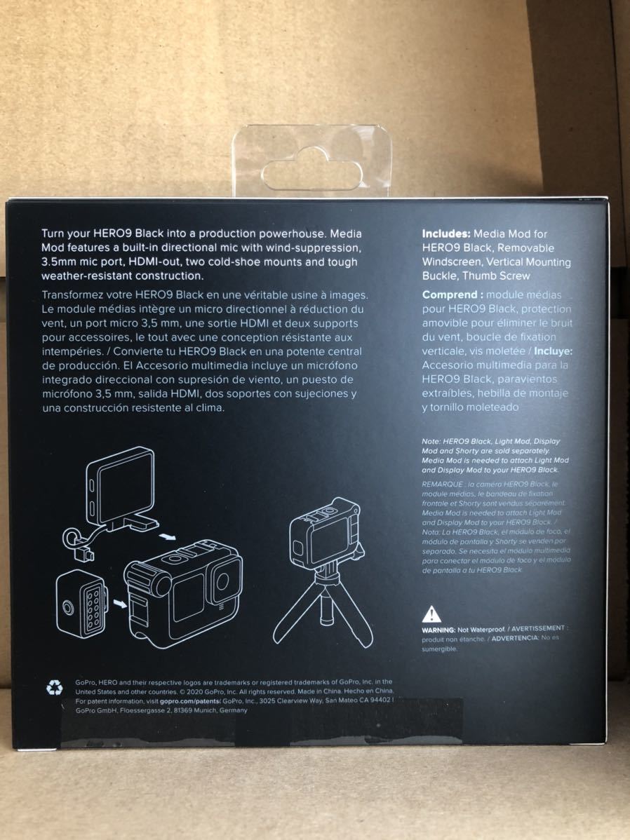 GoPro HERO 9BLACK用メディアモジュラー GoPro 0 HERO セット メディア