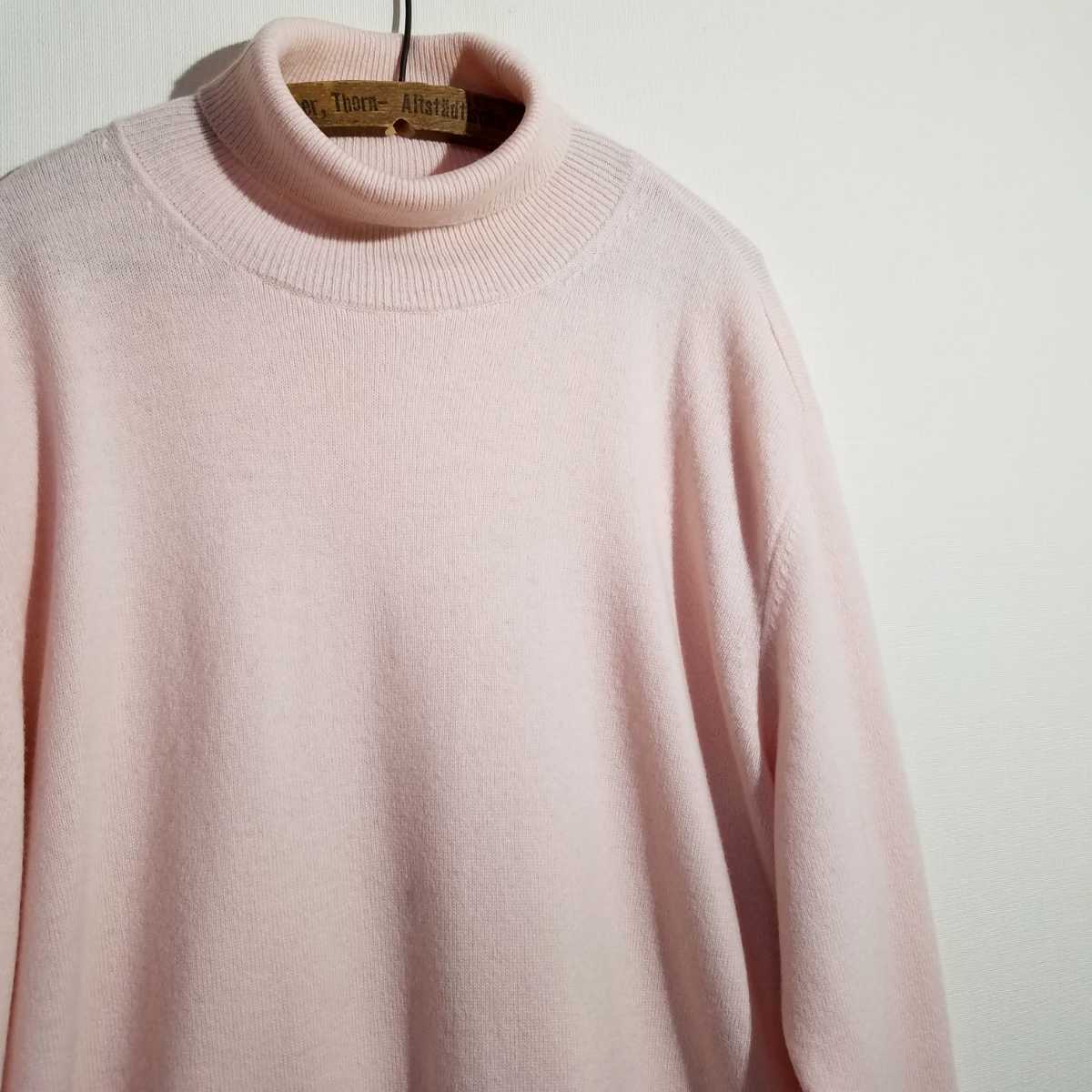[キメの細かいとろみ カシミヤ28%混紡] 良品 パパス カシミア ウール タートルネック ニット 50 L PAPAS カシミヤセーター | シルクカシミヤDK 1&frasl;2.5 お知らせ 2023年エミーグランデ作品集 ファッション