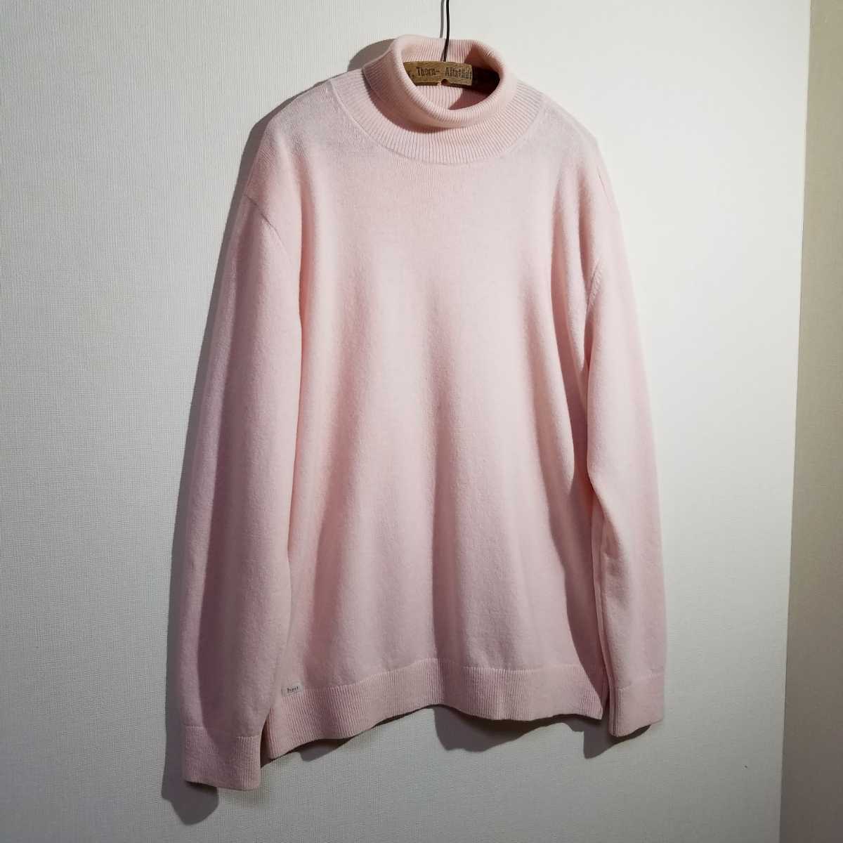 [キメの細かいとろみ カシミヤ28%混紡] 良品 パパス カシミア ウール タートルネック ニット 50 L PAPAS カシミヤセーター | シルクカシミヤDK 1&frasl;2.5 お知らせ 2023年エミーグランデ作品集 ファッション