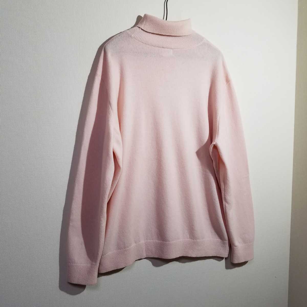 [キメの細かいとろみ カシミヤ28%混紡] 良品 パパス カシミア ウール タートルネック ニット 50 L PAPAS カシミヤセーター | シルクカシミヤDK 1&frasl;2.5 お知らせ 2023年エミーグランデ作品集 ファッション