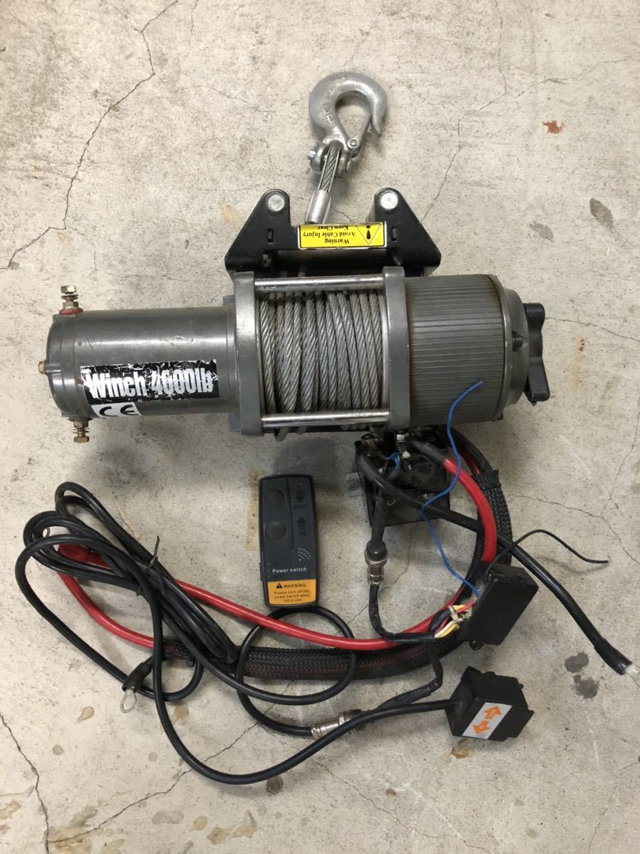  電動ウインチ 4000LBS 1814kg 無線リモコン 有線コントローラー付き DC 12v 防水仕様(トレーラー)｜売買されたオークション情報、yahooの商品情報をアーカイブ公開 - オークファン トレーラー