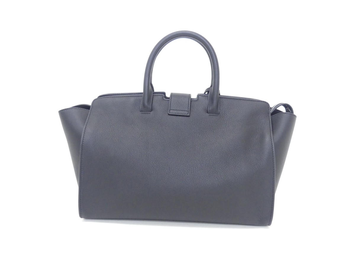 SAINT LAURENT ダウンタウン ベイビー カバス 未使用 SAINT LAURENT ダウンタウンカバス ブラック レザー 2WAY