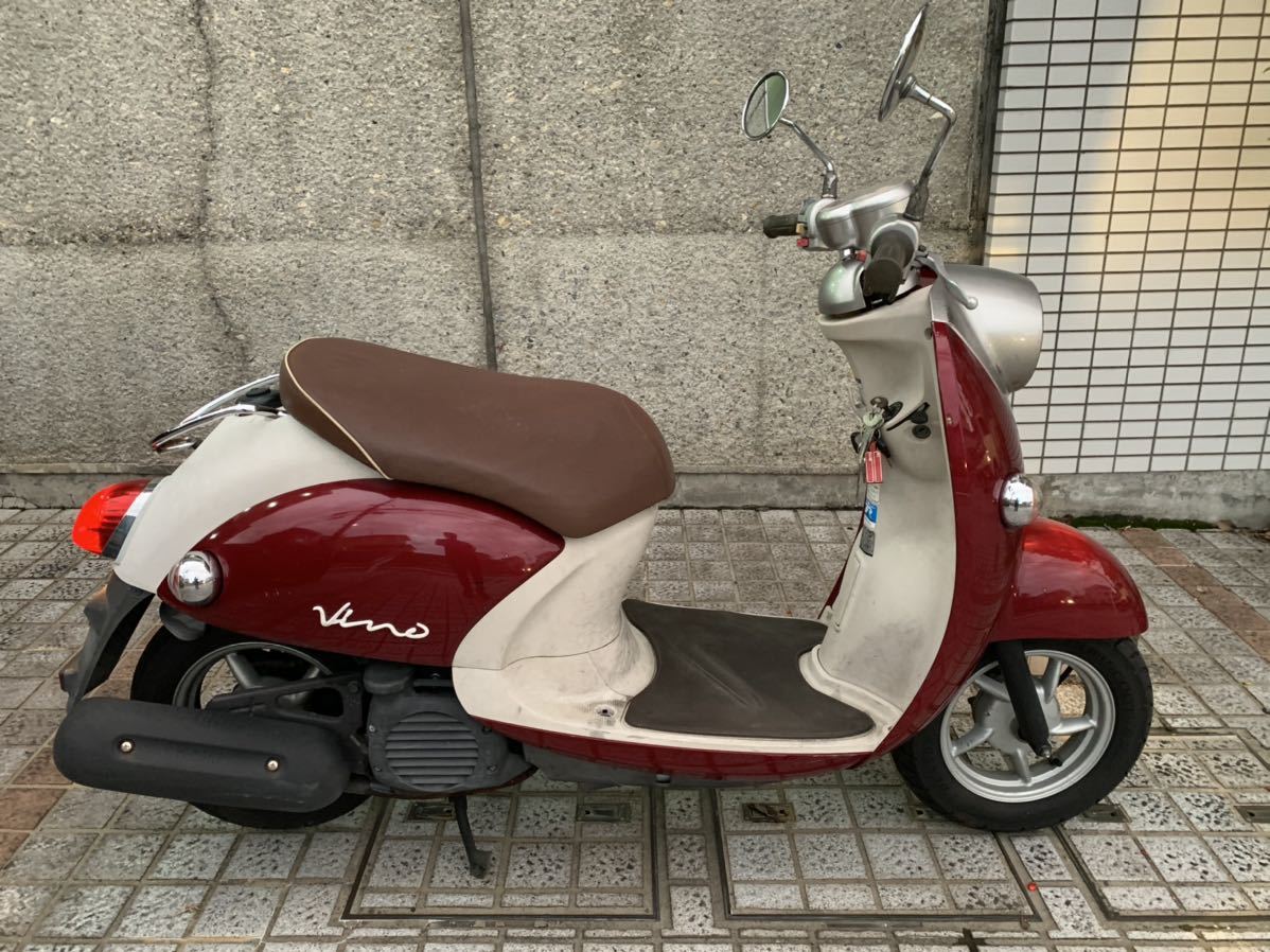 ヤマハ Vino 赤色 Yamaha ビーノ 京都から ヤマハ ビーノ SA26J 50cc 