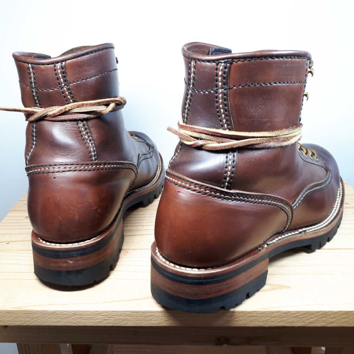ロンウルフ ロガーブーツ 茶 9.5 【公式通販】