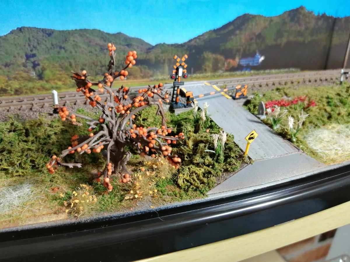 ミニジオラマ「踏切のある風景」 Nゲージ - Yahoo!オークション