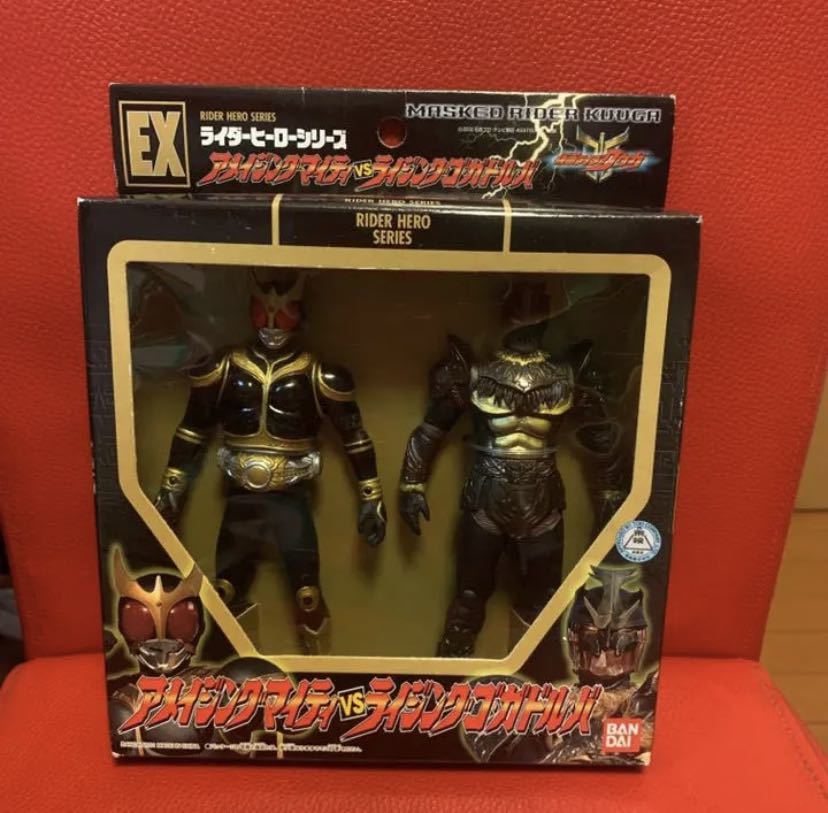 美品仮面ライダーヒーローシリーズ ソフビ 4体セットクウガ