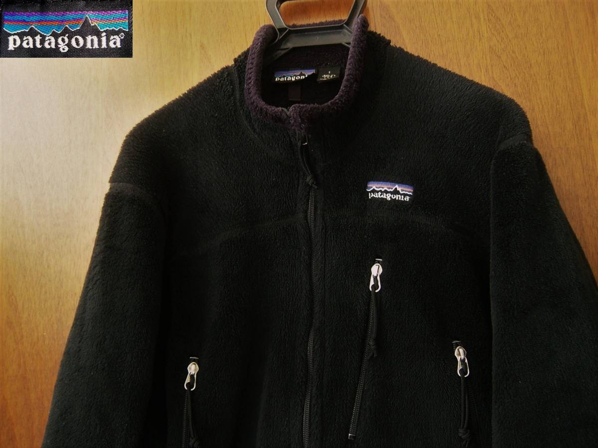 ※内部フィルム剥離有 パタゴニア patagonia USA製 R4ジャケット フリースジャケット 36100 FA01 刺繍タグ ブラック