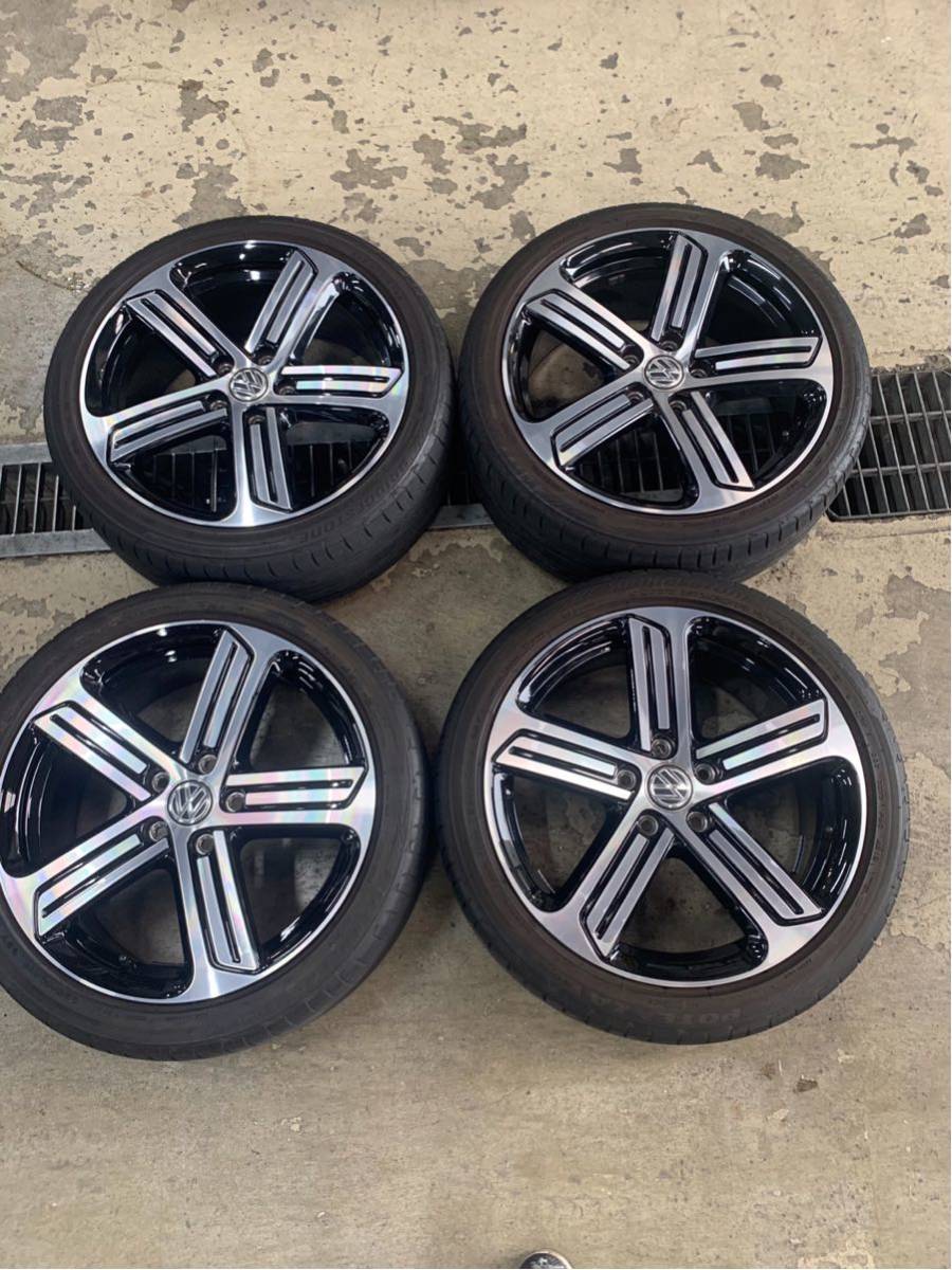 VWゴルフ7R純正18インチ タイヤホイール 4本セット VW フォルクスワーゲン ゴルフ7 Ⅶ R 純正 18インチ タイヤ ホイール