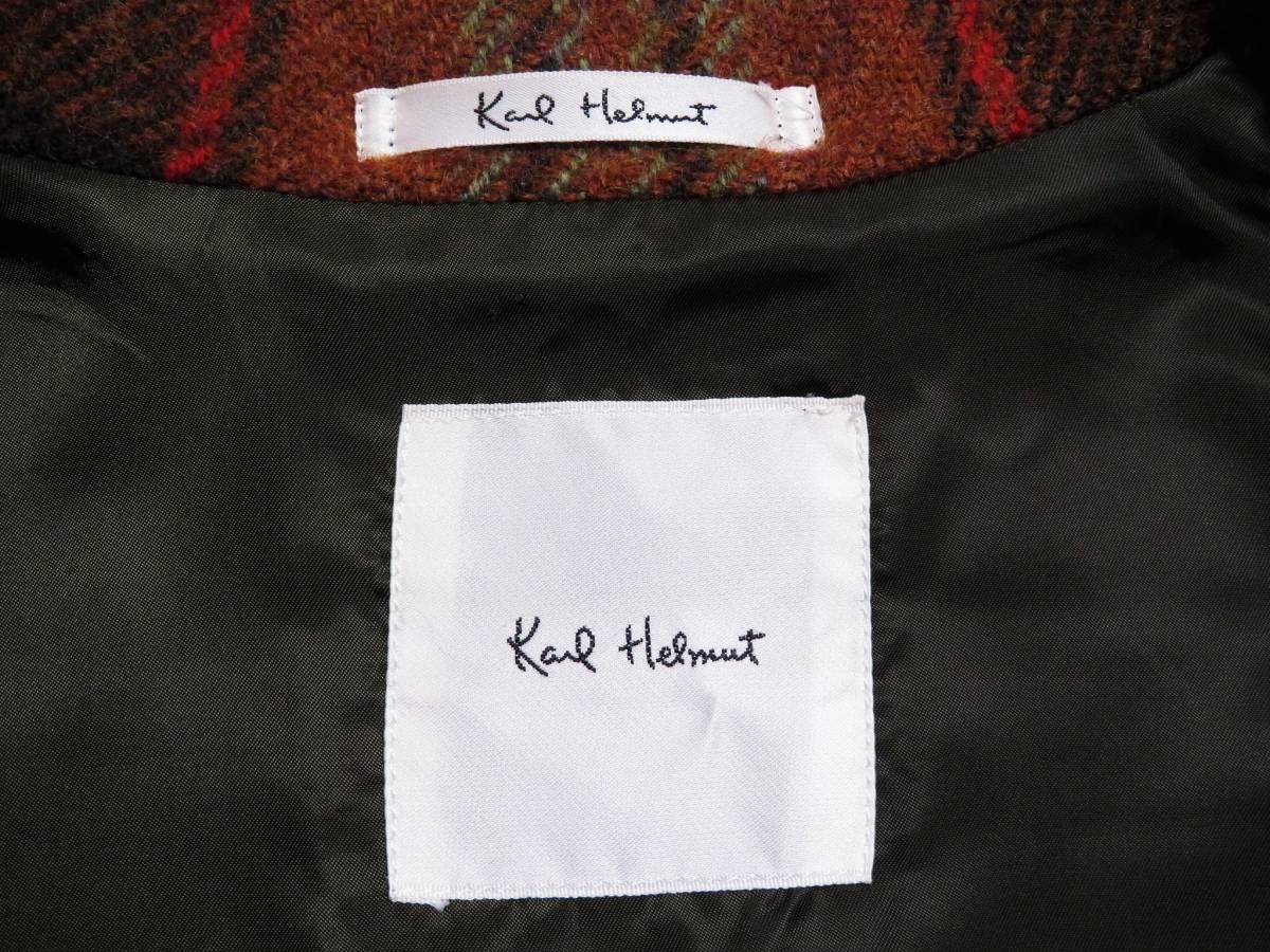 Helmut ウールクレイジーチェックテーラード カールヘルムKarl メンズ 
