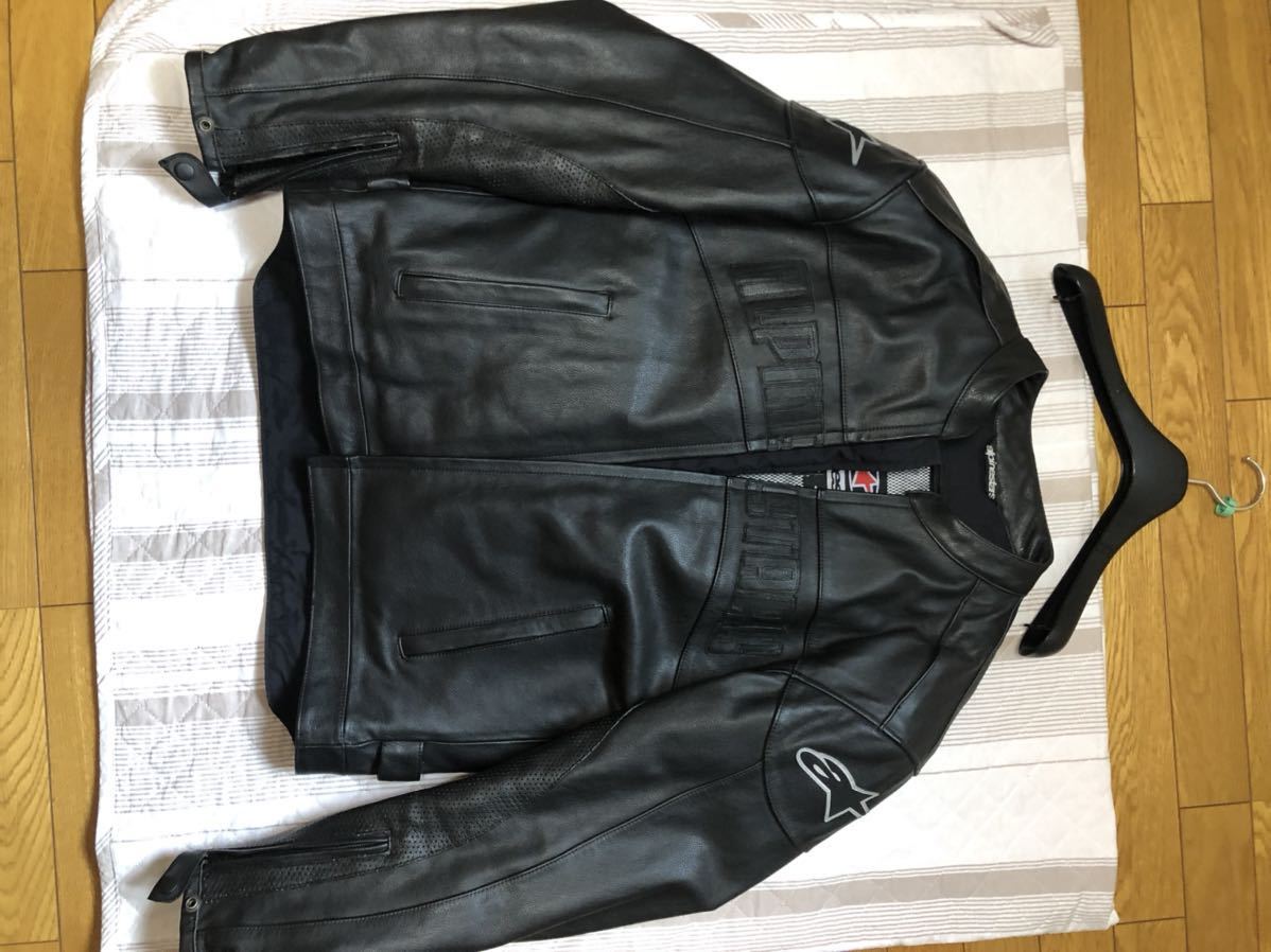 alpinestars レザージャケット xl アルパインスターズ インナー脱着