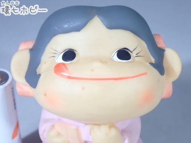 KB134◇当時物 不二家 ペコちゃん 天使 ソフビ エンゼルペコちゃん