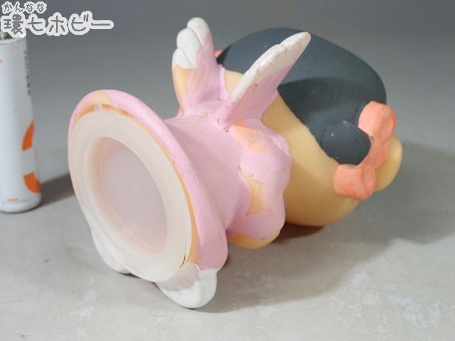 KB134◇当時物 不二家 ペコちゃん 天使 ソフビ エンゼルペコちゃん