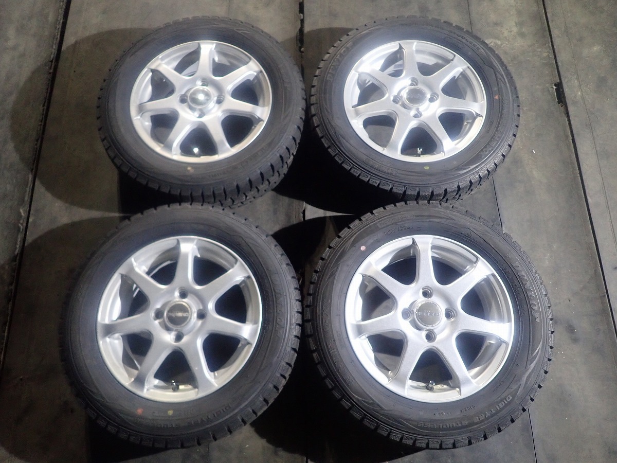  EF2434 165/70R14 kei 等 スタッドレスセット ダンロップ ウィンターマックス WM01 14&times;4.5J 100/4H ET45(スタッドレスタイヤ)｜売買されたオークション情報、yahooの商品情報をアーカイブ公開 - オー 4穴
