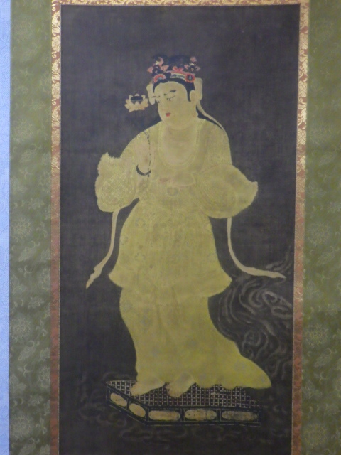 薬師寺 国宝「吉祥天女像」紙本 工藝 仏画 仏教美術 天平仏画 絵画 額