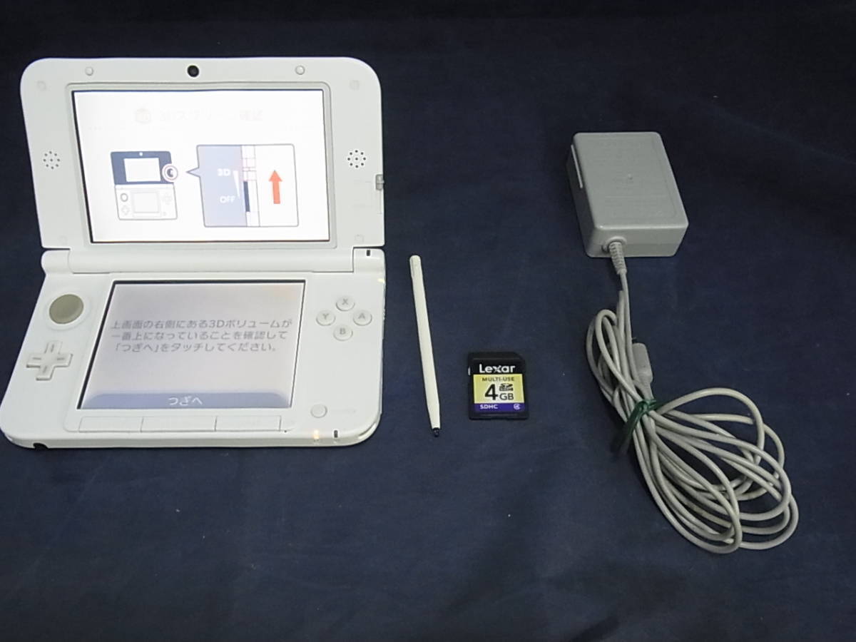 544☆100円～☆New ニンテンドー3DSLL本体 ピンク×ホワイト□AC 