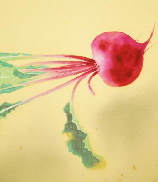 【真作】【WISH】中村春泥「赤かぶ」日本画 掛軸 絹本 　　〇日本美術院院友 師:新井寛方 #20100060 Yahoo!オークション - 日本画 鶴 | 掛軸(掛け軸)販売／表装ご依頼は掛軸いっぷく掛軸