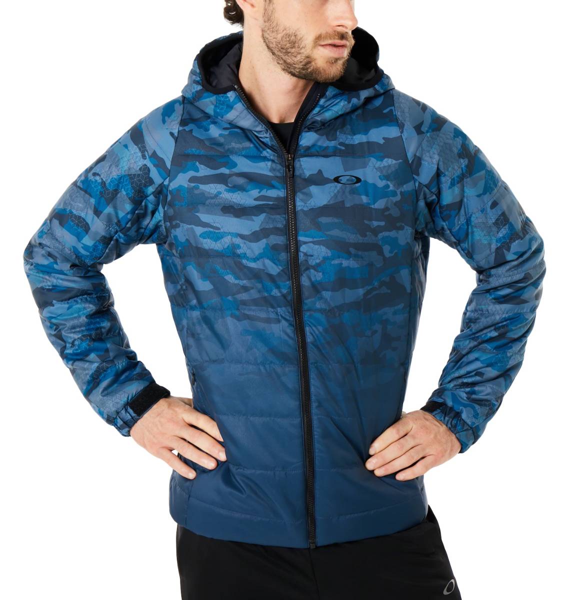 オークリー 吸汗速乾 Tシャツ Mサイズ 新品OAKLEY Oakley ブルー UPF50+ JPN メンズ OAKLEY SS パーカー Enhance (オークリー) Print