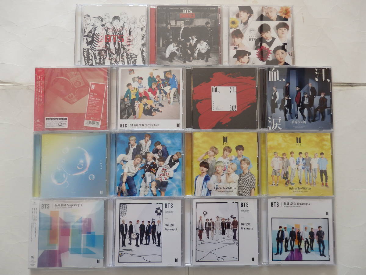  防弾少年団 豪華シングルCD15枚セット 初回限定盤DVD付(アジアンポップス)｜売買されたオークション情報、yahooの商品情報をアーカイブ公開 - オークファン アジアンポップス